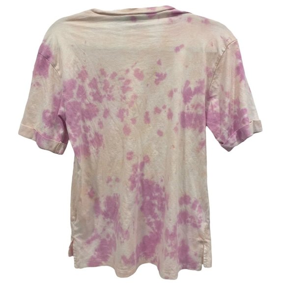 WILD FABLE Women's Pink Tie Dye 100% Cotton Crew Neck T-Shirt SMALL - Picture 3 of 7